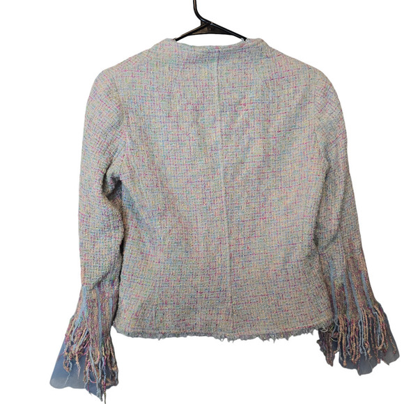 TERI JON by Rickie Freeman Tweed Skirt Jacket Suit pastel size xs - Picture 2 of 11